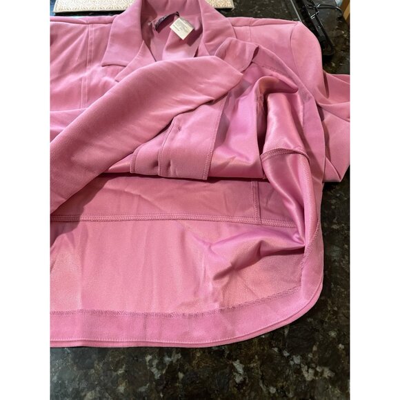 M.H.M. Womens HotPink Moleskin Button-Down Blazer 24W Work Career Office - Picture 8 of 10